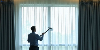 Commercial drapes cleaning service deebing-heights hotels offices